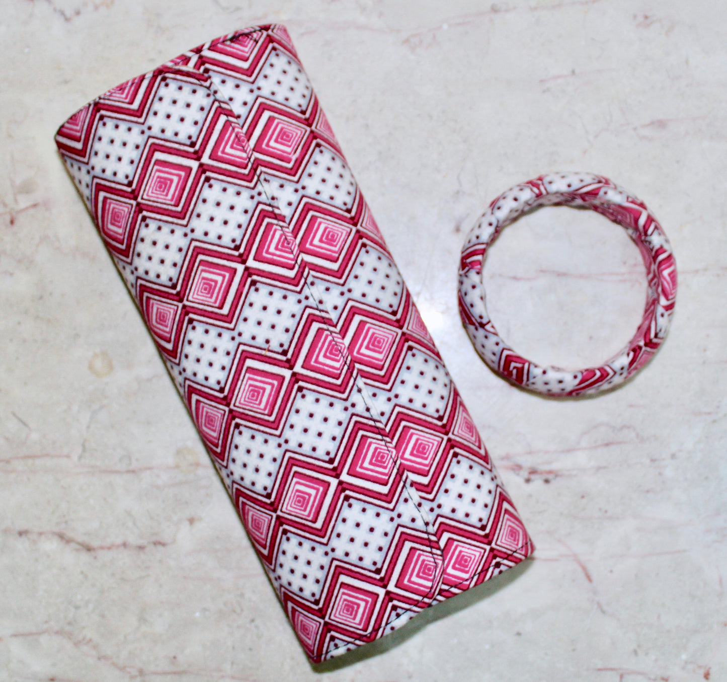 The Freetown Ankara Clutch/Purse and Bangle - Nubian Goods