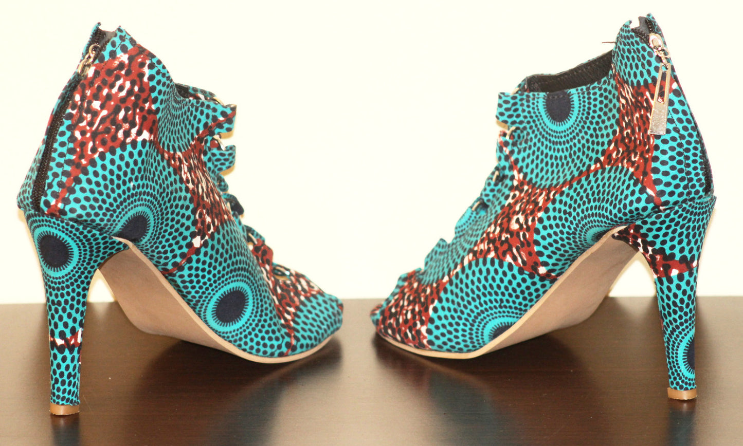 Womens Ankara Shoe - Nubian Goods