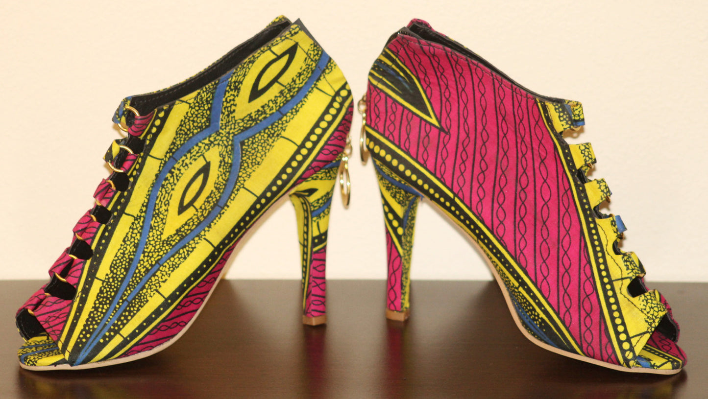 Womens Ankara Shoe - Nubian Goods
