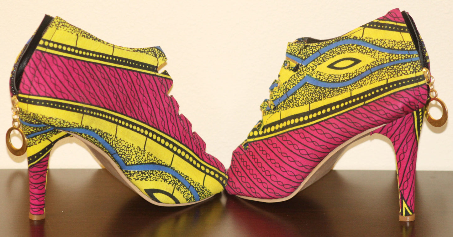 Womens Ankara Shoe - Nubian Goods