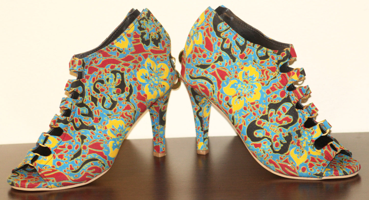 Womens Ankara Shoe - Nubian Goods
