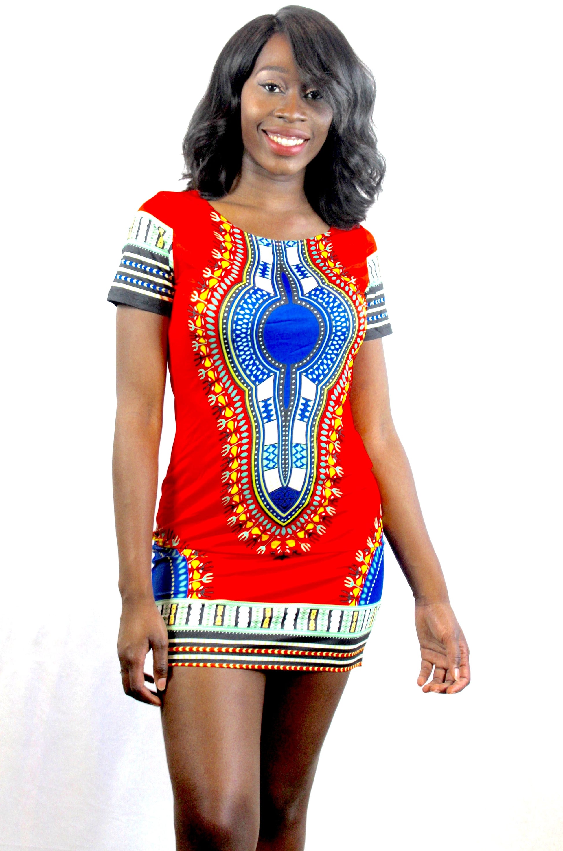 Ladies Bodycon Dashiki - Nubian Goods