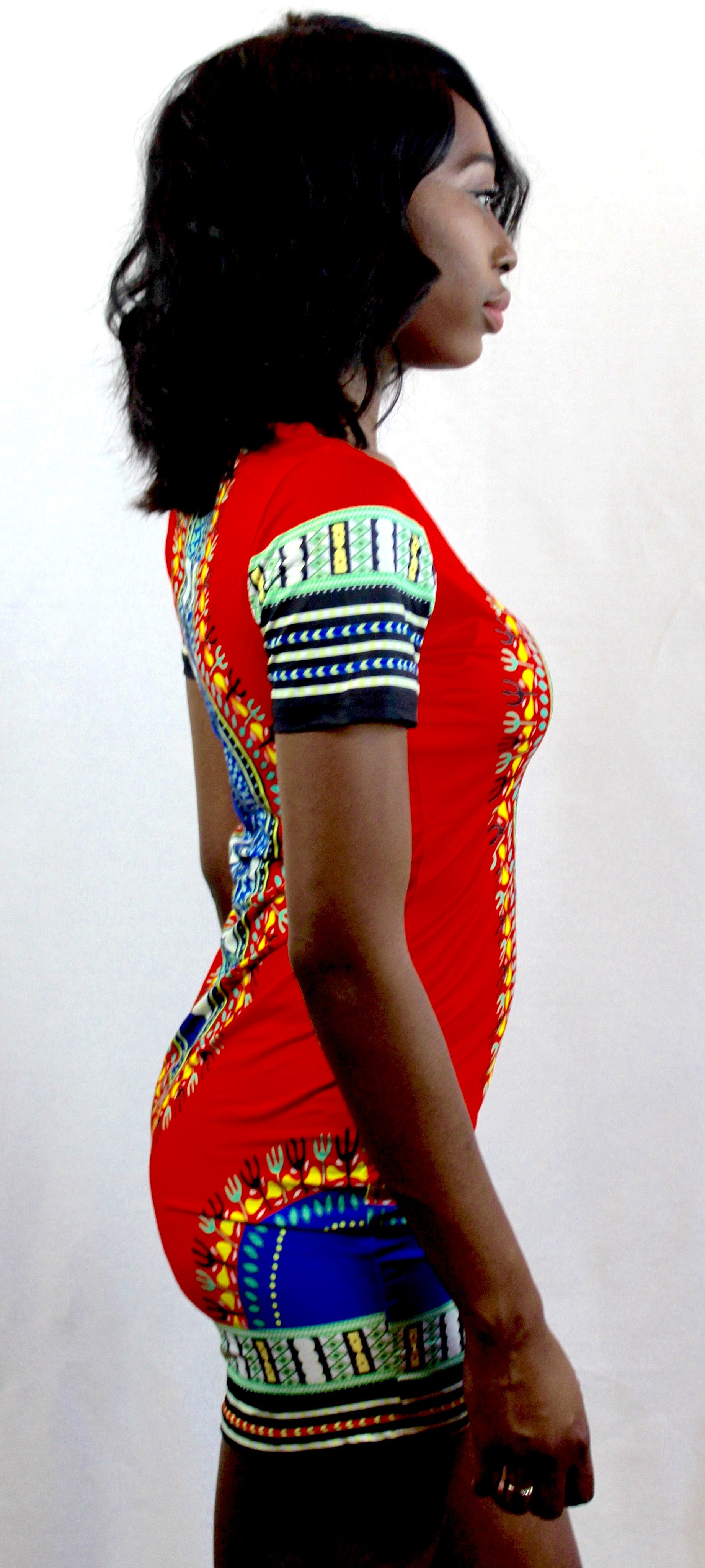 Ladies Bodycon Dashiki - Nubian Goods