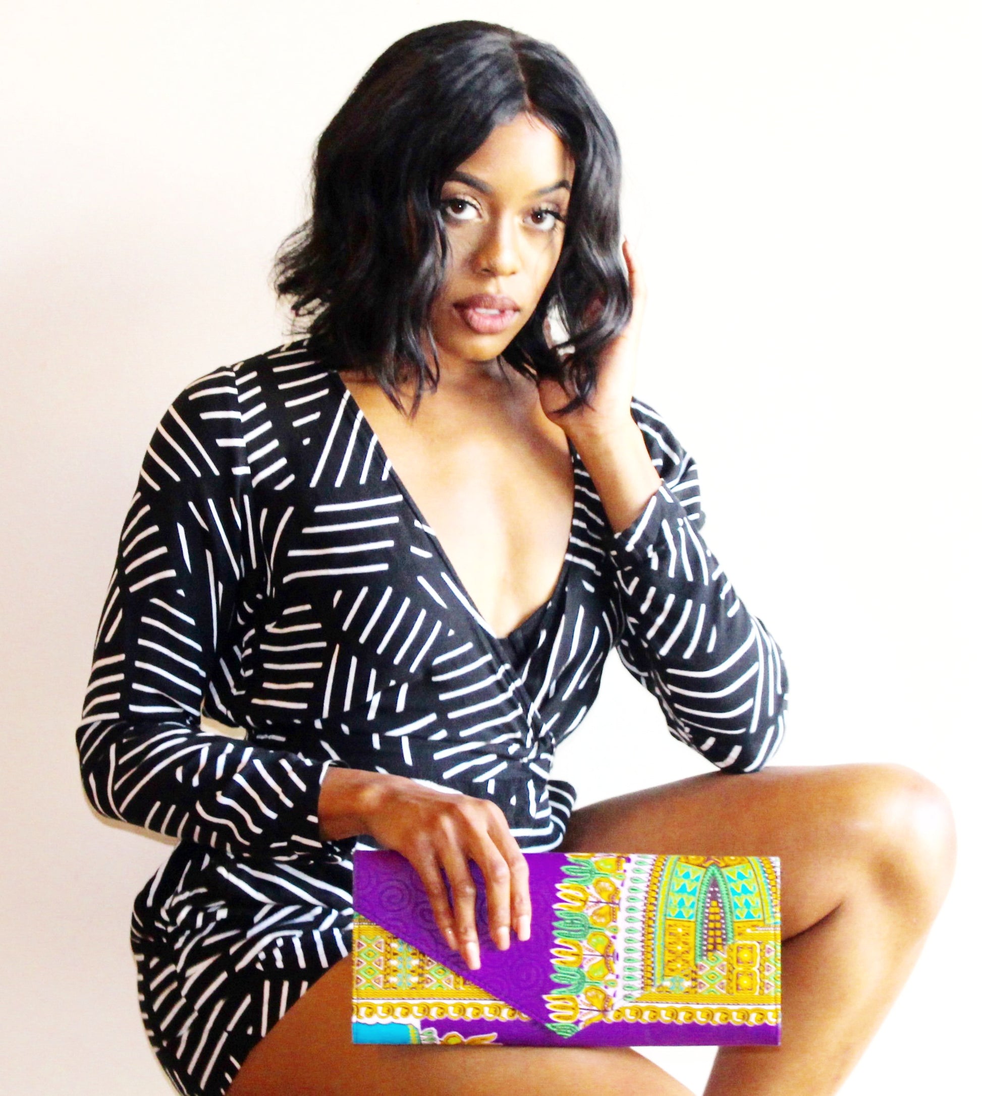The Lagos Ankara Clutch/Purse - Nubian Goods