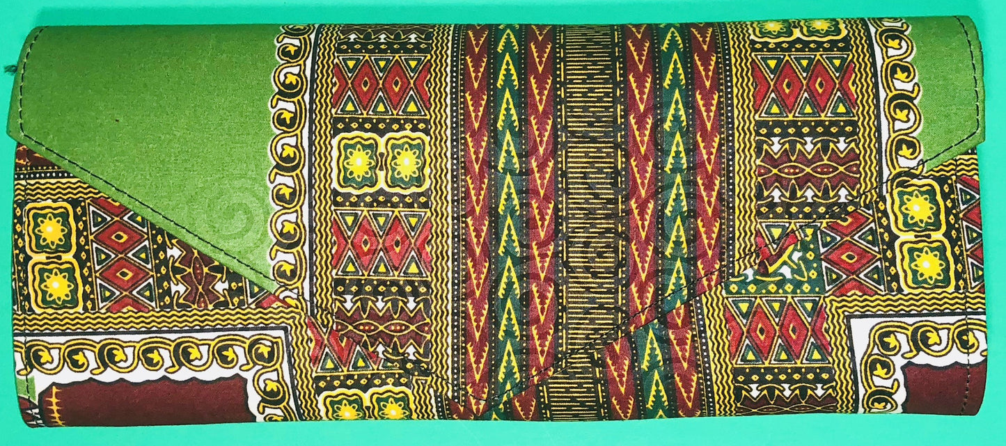 The Kano Ankara Clutch/Purse - Nubian Goods