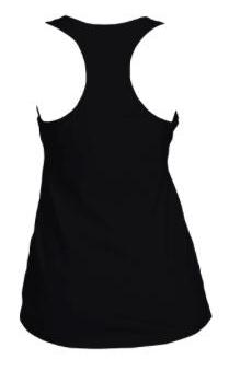Ladies Black Nubian Racerback Tee - Nubian Goods